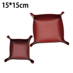 plateau pliable simili cuir moderne minimaliste vert noir orange gris marron rouge bleu