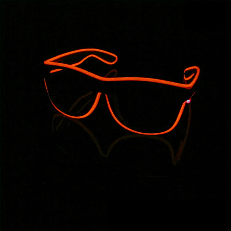 lunettes soleil lumineuses clignotantes filament led occasion fête moderne couleurs vives variées