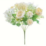 décoration intérieure bouquet fleurs artificielles pivoine hortensia modernes mariage anniversaire baby shower