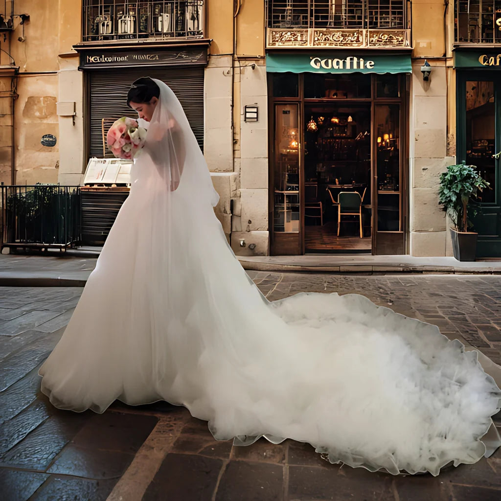 voile mariée blanc plumes bohème romantique femme occasionnel original trendy