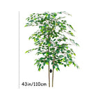 plante artificielle arbre ficus vert feuilles uniformes moderne décoration extérieure intérieure pot 180cm
