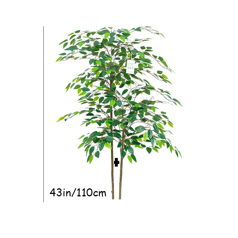 plante artificielle arbre ficus vert feuilles uniformes moderne décoration extérieure intérieure pot 180cm