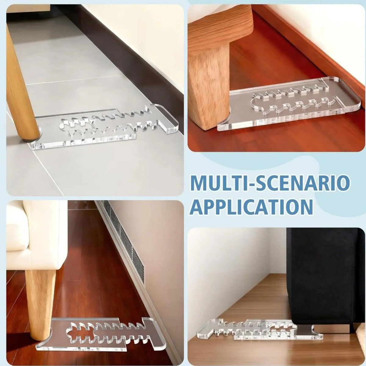 supports chaussures transparents modernes clips anti glissement adultsProtection meubles tapis