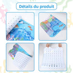 tapis baignoire enfant thème marin poissons coraux bulles ventouses salle bain sécurité antidérapant