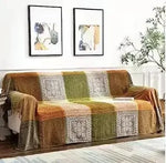 couverture bohème multicolore géométrique tissu chenille portable pique nique voyage printemps automne ethnique décoration