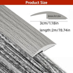 profil seuil adhésif marron gris moderne rayures horizontales 2m 3cm