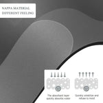 tapis bain absorbant antidérapant séchage rapide doux moderne gris plat