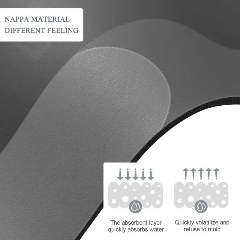tapis bain absorbant antidérapant séchage rapide doux moderne gris plat