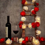 guirlande lumineuse rose led saint valentin mariage décoration intérieure moderne chambre blanc rouge
