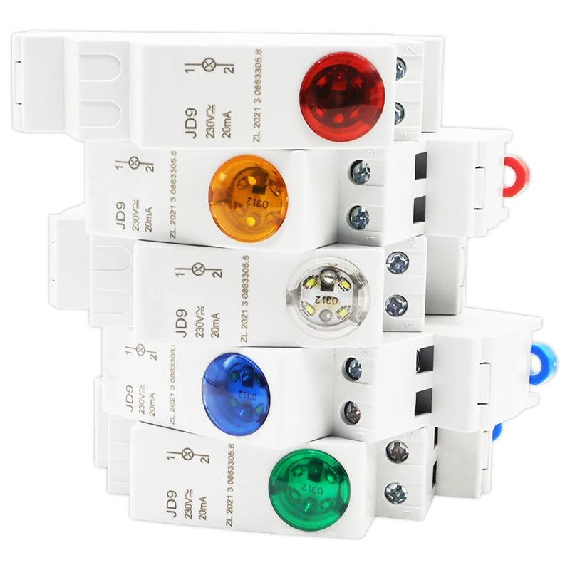 interrupteur led couleur rouge blanc vert moderne compact translucent fixation