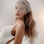 voile mariage femme blanc élégant clip transparent nylon multicouche dentelle