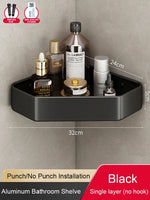 étagère salle bain moderne adhésive métal gris plat niveaux crochets rangement góc