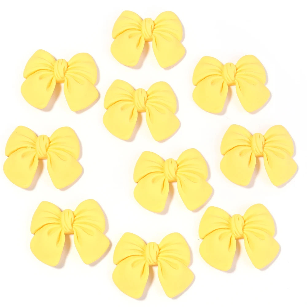 figurines kawaii rubans noues couleur diverse scrapbooking artisanat décoration moderne enfants clips