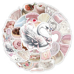 Stickers adhésifs waterproof réutilisables motifs fleurs animaux coeurs 10pc 30pc 50pc 100pc
