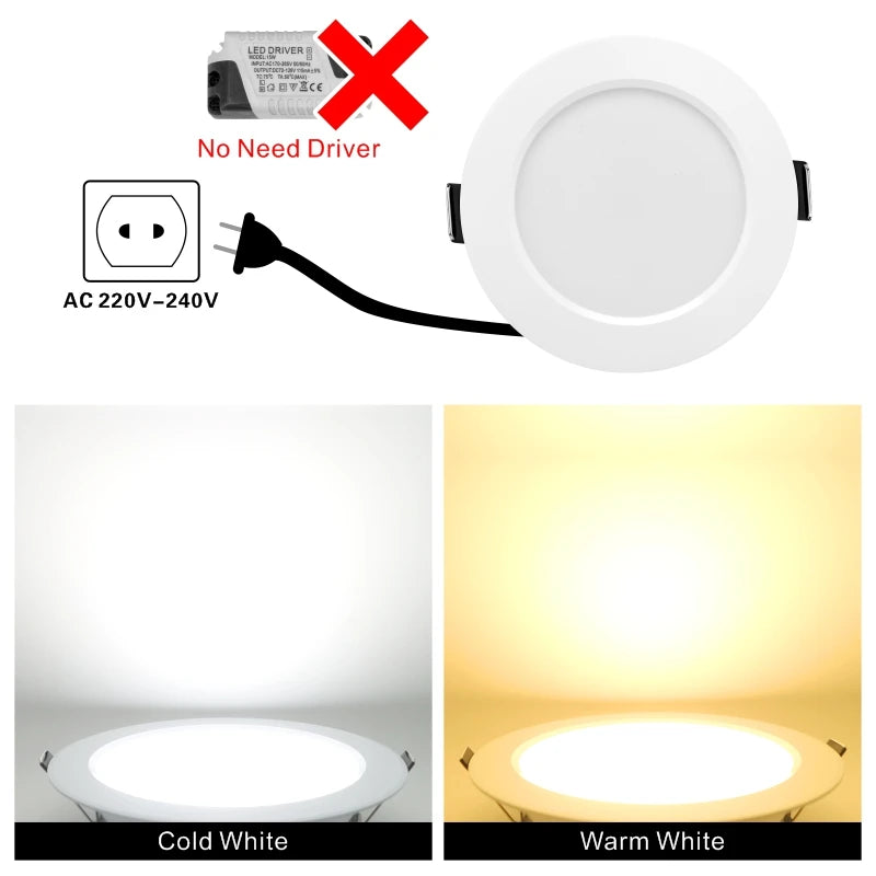 spots led blancs modernes 10 pièces 3w 5w 7w 9w 12w 15w clips ac