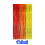 décoration murale rideau franges brillantes couleurs unies fête anniversaire mariage célébration arc ciel carnaval
