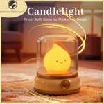 lampe led veilleuse souriante verre transparent moderne blanc beige verte adjustable basse consommation chambre