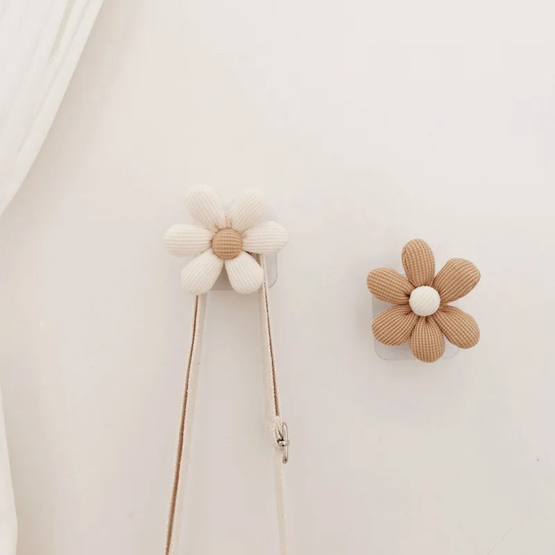 fleur décorative moderne adhésive beige blanche rayées opaquet chambre salle bain