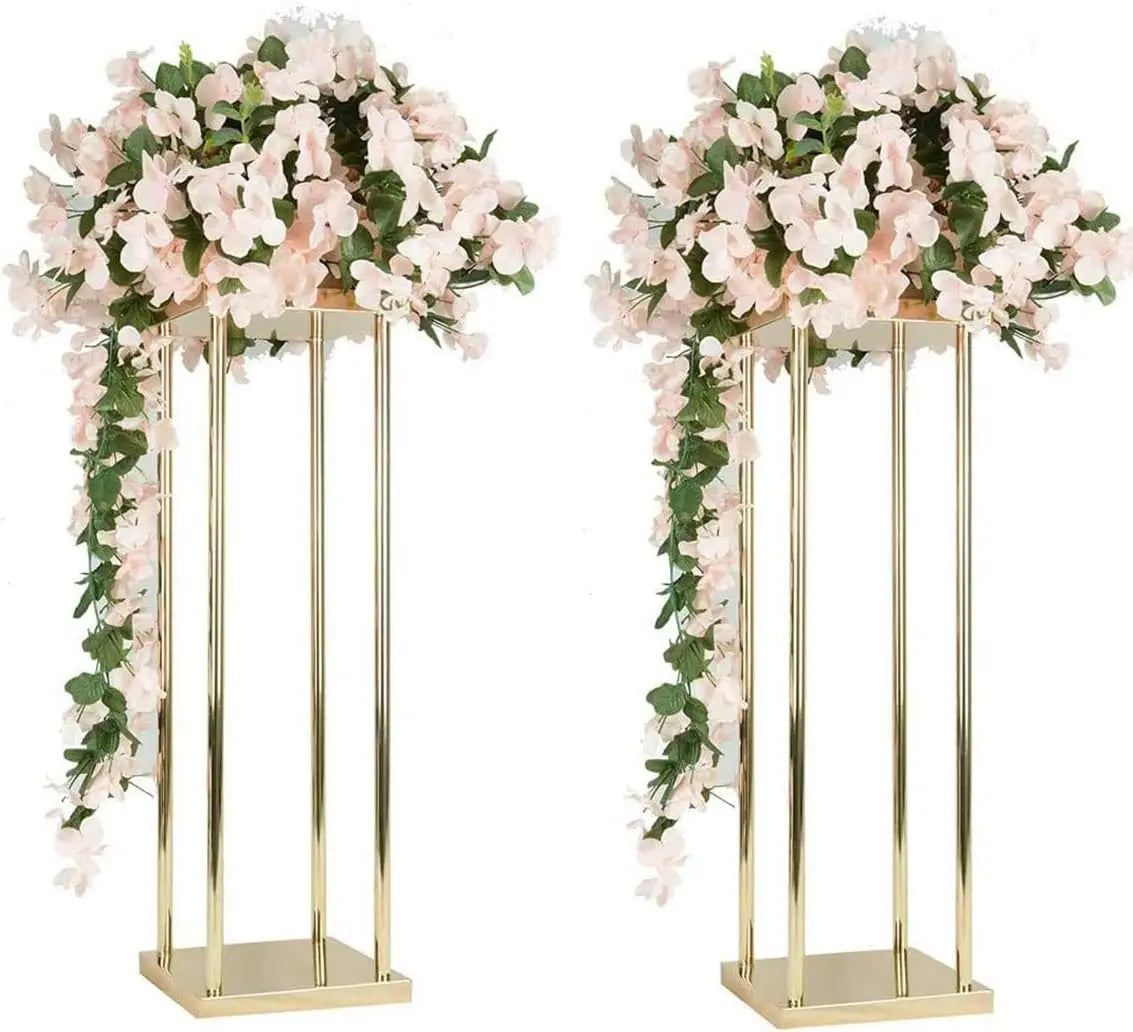 support fleurs métal doré moderne hauteur 100cm 60cm 80cm minimaliste décoration intérieure vases bougies