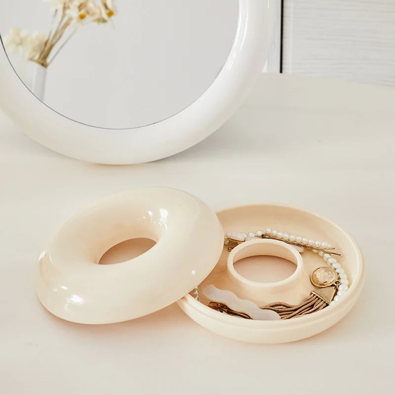 boîte rangement bijoux blanc noir moderne réutilisable boîte bijoux rangement minimaliste