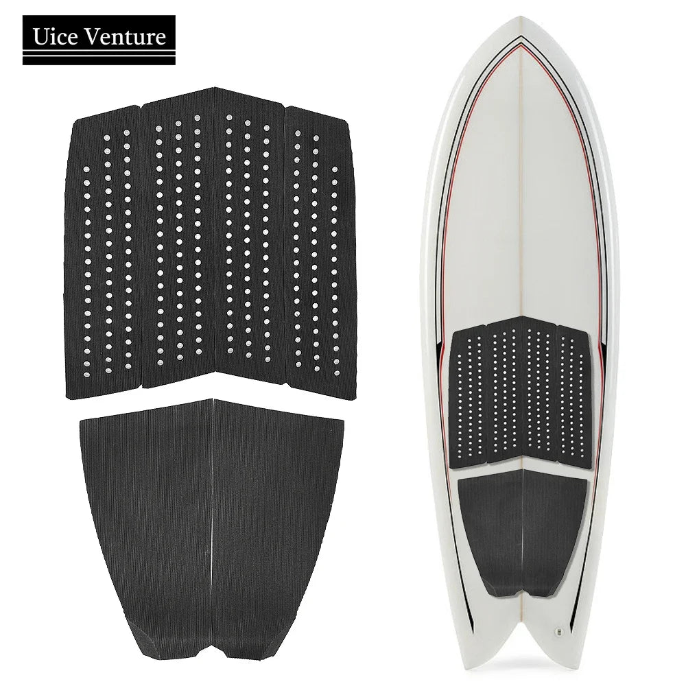 tapis surf noir rayures verticales adhésif anti dérapant traction pad surfboard longboard avant arrière