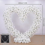 arche decorative coeur roses rouges blanches evenements anniversaires fete mariage deco romantique lettres lumineuses