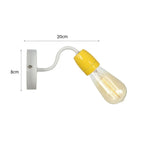 lampe murale industrielle rétro LED blanc marron vert bleu rouge gris