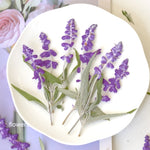 décoration murale branches violette feuilles naturelles intérieur rustique 12 pièces