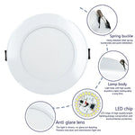 ampoule led spot 12w 15w blanc chaud froid clips moderne guide chambre cuisine