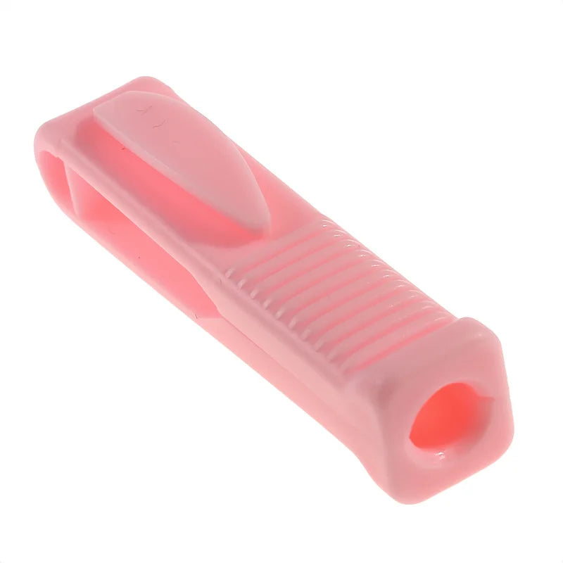 outil déballage ampoules blanc bleu rose rayures verticales pratique ergonomique respectueux environnement