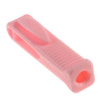 outil déballage ampoules blanc bleu rose rayures verticales pratique ergonomique respectueux environnement