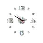 horloge murale moderne décoration horloge numérique rouge noir doré argent éléments détachables assemblage facile