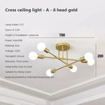 lampe suspension moderne noir doré blanc sphères translucides scandinave fixations vis éclairage intérieur chambre
