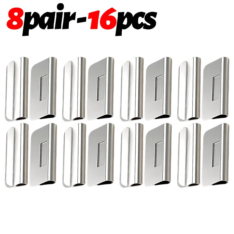 clips magnétiques rideaux argentés modernes empêcher fuite lumière chambre maison 12 paires 24 pièces