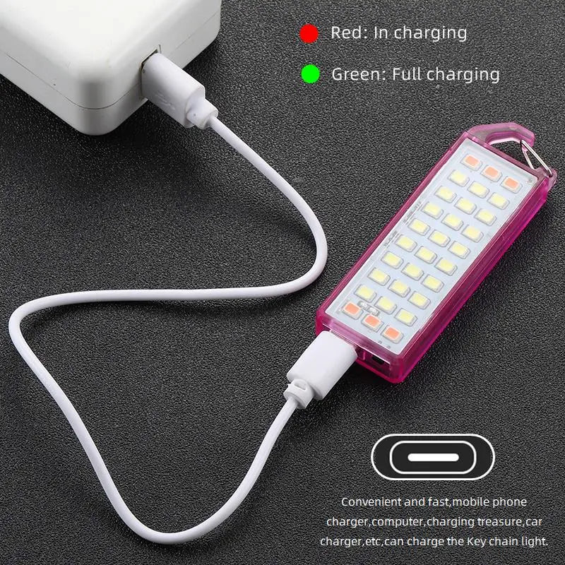 lampe poche rechargeable led rose verte noire transparent moderne compact clips détachables câble usb