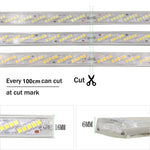 Détail des puces LED SMD2835 sur ruban