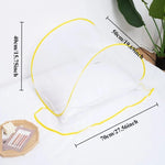 filet anti moustiques moderne blanc bleu pliable adultes usage extérieur intérieur transparent motif géométrique