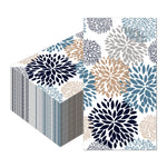 serviettes table papier jetables motif floral mariage décoration fête anniversaire classique