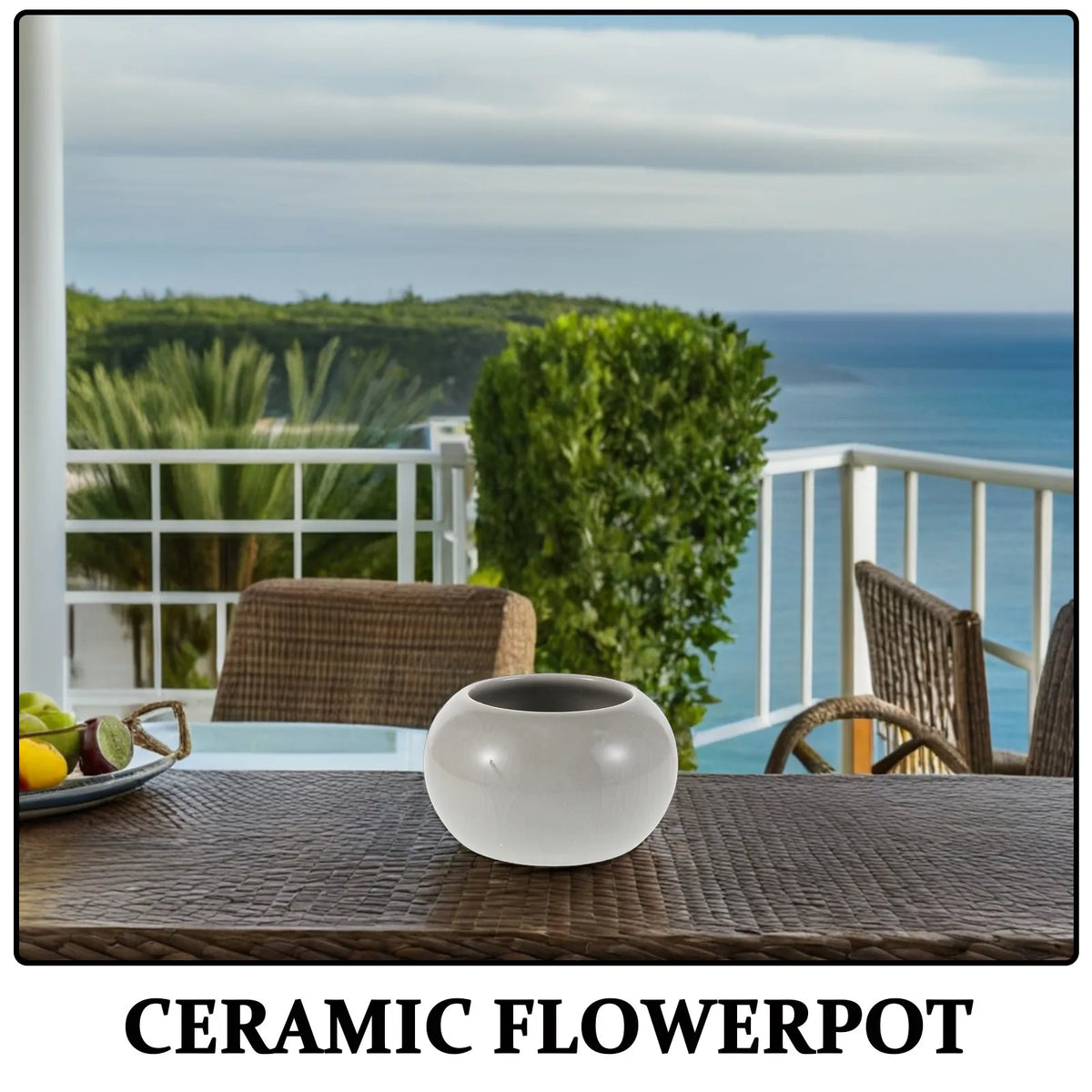 pots fleurs céramique gris craquelé moderne intérieur plantes décoration jardin sphérique élégant durable minimaliste