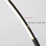 lampe sol moderne blanc lisse intensité variable télécommande base circulaire led chambre salon