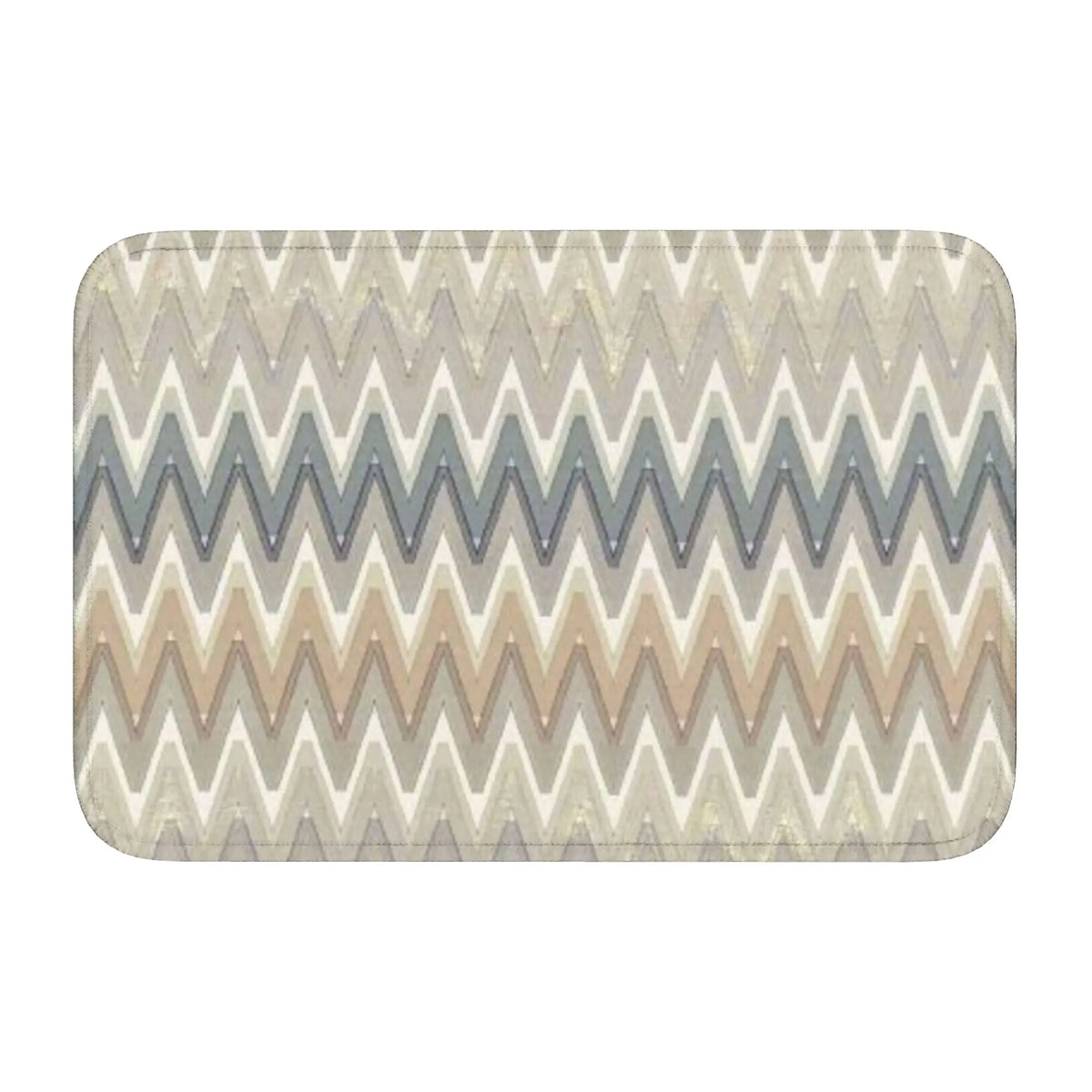 tapis moderne multicolore zigzag antidérapant polyester extérieur intérieur bain chambre