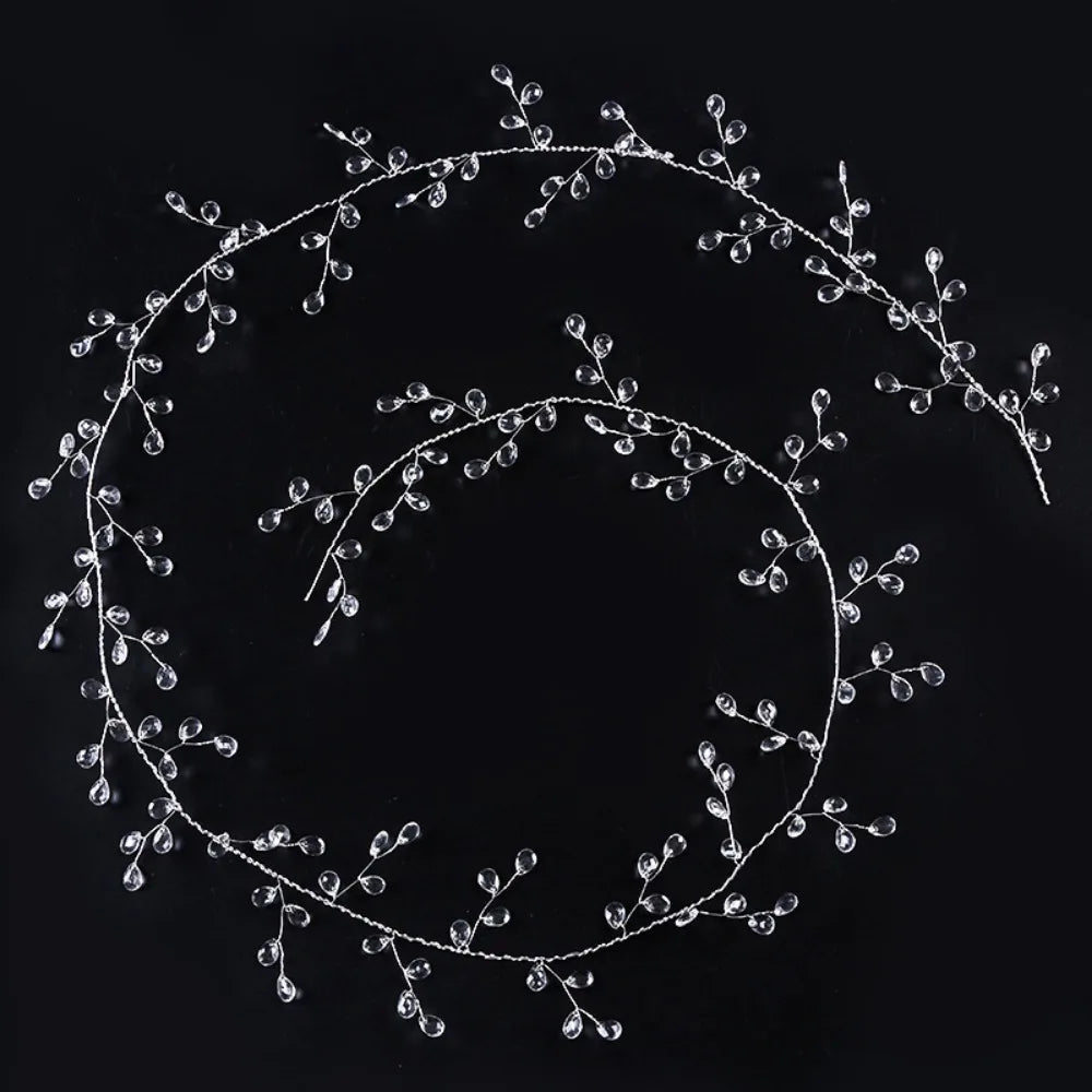 couronne fleurs artificielles transparentes ovales romantique 100cm 120cm 130cm 150cm