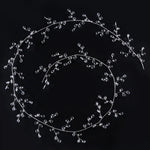 couronne fleurs artificielles transparentes ovales romantique 100cm 120cm 130cm 150cm