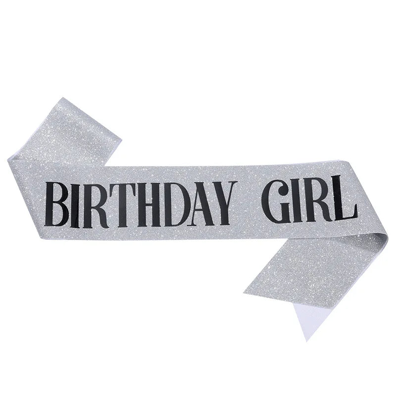 ruban pailleté festif anniversaire fille femme blanc rose bleu vert doré holographique