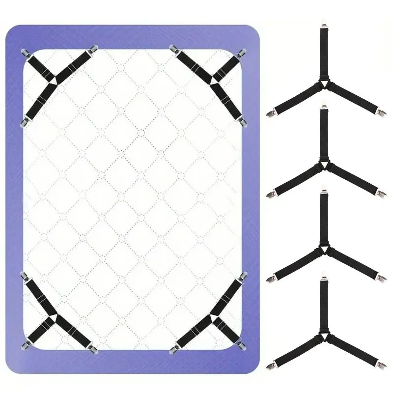 attaches élastiques clips métalliques draps lit facile housses lit anti dérapage utilitaire maison