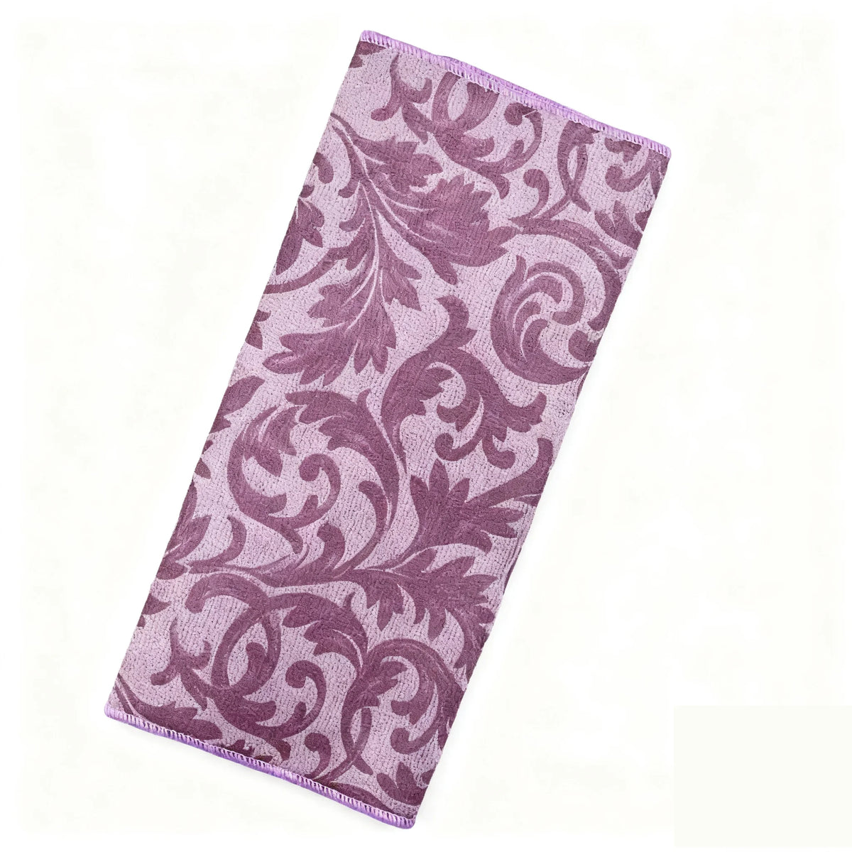 tapis cuisine absorbant rapide floral moderne polyestère bleu clair gris marron