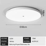 plafonnier led detection mouvement infrarouge blanc moderne surface flux lumineux 249 2000 lumens