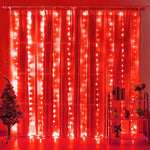 rideau lumineux led blanc moderne télécommande 5v ip65 adaptable 3x3m 3x2m 3x1m