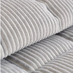 housse canapé peluche rayée gris clair moderne antidérapante machine 70x150 70x180