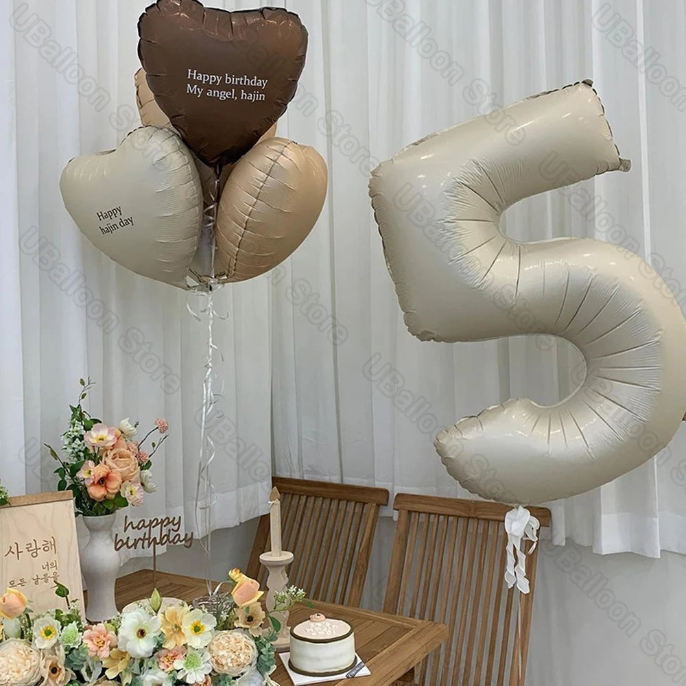 Ballon anniversaire personnalisé violet grand format